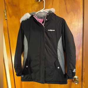 ZeroXposur Black and Gray Kids Puffer Jacket